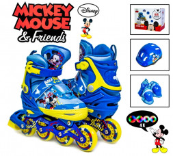 Комплект роликов Disney Mickey Mouse р 29-33 Все колеса светятся