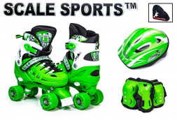 Комплект квадов Scale Sport Green, размер 34-37