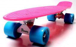 Penny Board Малиновий колір Матові колеса