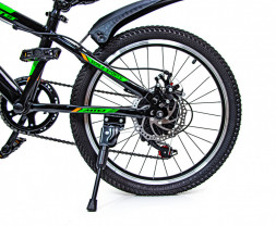 Велосипед 20 Scale Sports Зелений Ручний та Дисковий