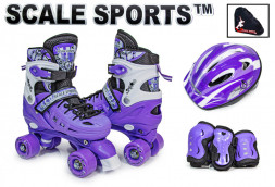 Комплект квадов Scale Sport Фиолетовый, размер 34-37