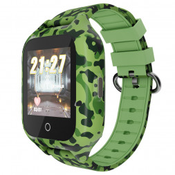 Дитячий водонепроникний GPS годинник MYOX MX-72GRW (4G) камуфляж з відеодзвінком 