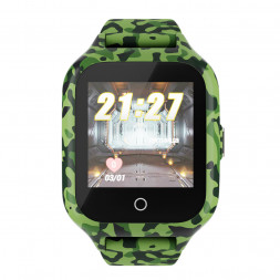 Дитячий водонепроникний GPS годинник MYOX MX-72GRW (4G) камуфляж з відеодзвінком 