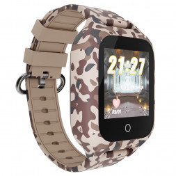 Дитячий водонепроникний GPS годинник MYOX MX-72BRW (4G) камуфляж з відеодзвінком 