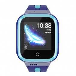 Детские водонепроницаемые GPS часы MYOX MX-70BW (4G) синие с видеозвонком