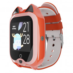Детские водонепроницаемые GPS часы MYOX MX-58UW (4G) оранжевые с видеозвонком