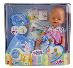 Кукла Baby Born (Бейби Борн) с аксессуарами, музыкальный горшок (К148)