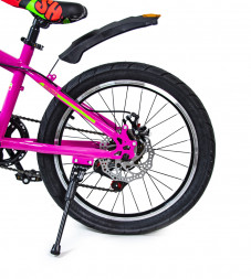 Велосипед 20 &quot;SHENGDA&quot; Рожеве V20, Ручне та Дискове Гальмо 