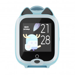 Дитячий водонепроникний GPS годинник MYOX MX-58BW (4G) блакитний з відеодзвінком 
