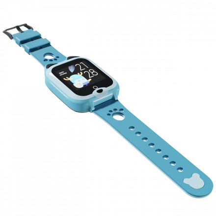 Детские водонепроницаемые GPS часы MYOX MX-58BW (4G) голубые с видеозвонком