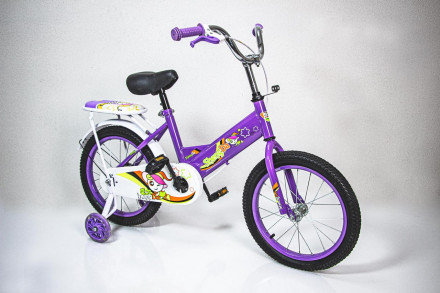 Велосипед 16 &amp;quot;SHENGDA&amp;quot; Violet T15, Ручне та Дискове Гальмо