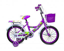 Велосипед 16 &quot;SHENGDA&quot; Violet T18, Ручной и Дисковый Тормоз