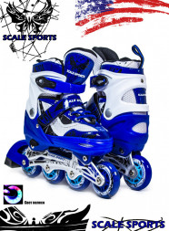 Ролики Scale Sports LF 967 Синие, размер 34-37