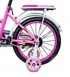 Велосипед 16 &quot;SHENGDA&quot; Pastel Pink T18, Ручне та Дискове Гальмо