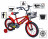 Велосипед 16 &amp;quot;Scale Sports&amp;quot; Червоний T13, Ручне та Дискове Гальмо 