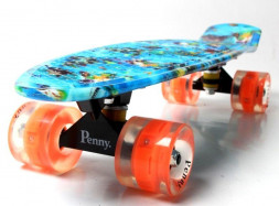 Penny Board &quot;Nemo&quot; Светящиеся колеса.