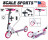 Самокат двоколісний Scale Sports SS-18 Рожевий Ручне гальмо Led-ліхтарик