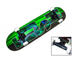 Скейтборд дерев&#39;яний від Fish Skateboard Green Peafowl 