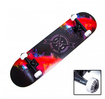 СкейтБорд деревянный от Fish Skateboard &quot;Happy Skate&quot;