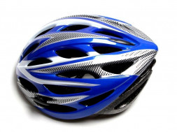Велосипедний шолом з регулюванням. Синій колір.
