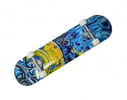 СкейтБорд деревянный &quot;Graffiti Blue&quot;