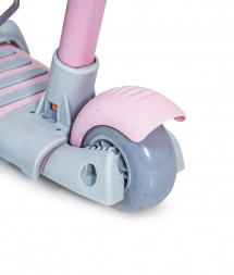 Самокат Scooter Smart 5 в 1 пастельно-розовый с бортиком