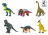 Динозаври гумові 211-212 