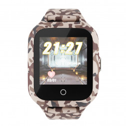 Детские водонепроницаемые GPS часы MYOX MX-72BRW (4G) камуфляж с видеозвонком
